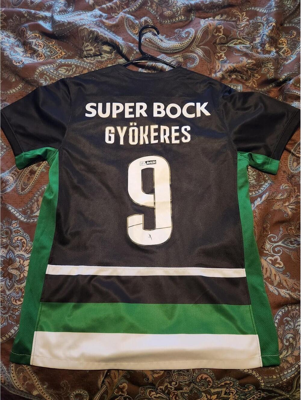 Sporting CP Lisbon 2024/2025 Gyokeres Portugal Sweden Home Soccer Jersey Size L